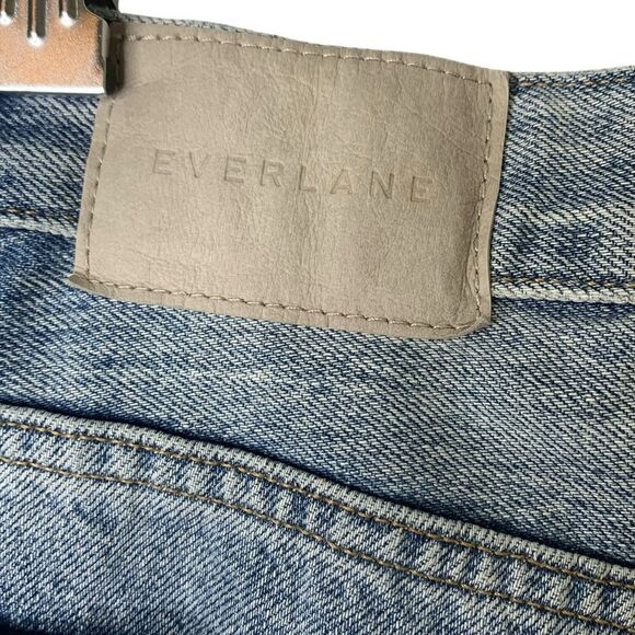 Everlane The 90's Way-High Jeans Organic Cotton High Waisted Rigid Blue Size 24 - Picture 4 of 12